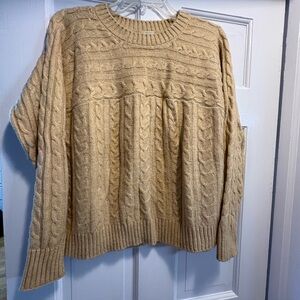 St. John's Bay Tan Cable Knit Sweater